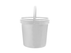 1200ml IML Bucket with Lid, Red Color, CX039C