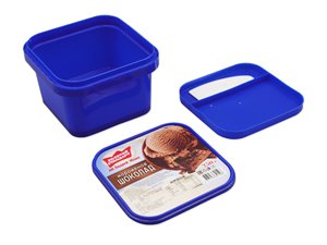 1200ml IML Container with Lid and Plastic Spoon, Ice Cream Container, CX026