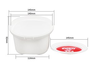 700ml IML Container with Lid, Round Container, CX038