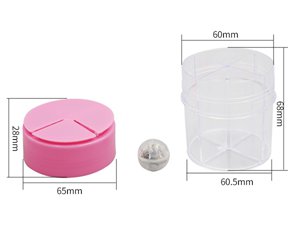 IML Container with Lid, Four Divisions, CX004