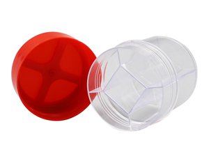 IML Round Container with Lid, Four Divisions, CX004B