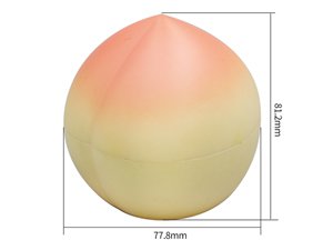 60ml IML Container with Lid, Peach Shaped Container, CX088