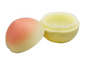 60ml IML Container with Lid, Peach Shaped Container, CX088