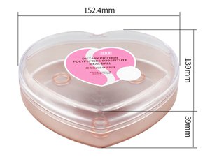 330ml IML Box with Lid, Heart Shape, CX049