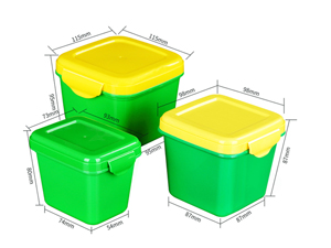 300ml/500ml/800ml IML Container with Lid, CX001