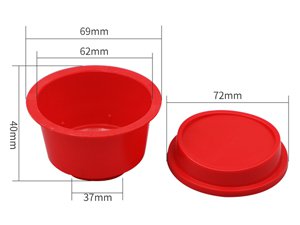 80ml IML Portion Cup with Lid, Red Color, CX010