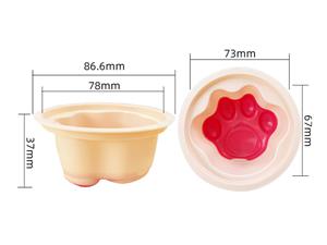 100ml IML Jelly Cup, Cat-Pad Shape, CX136