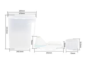2200ml IML Plastic Water Bottle with Cup, CX108A