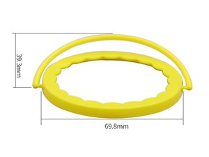 Ø69.8mm IML Round Cup Lid, with Handle, CX022